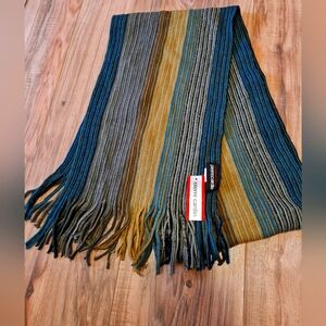 NWT Pierre Cardin Men’s Scarf Acrylic Striped